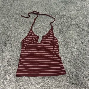 Red stripped going out shirt